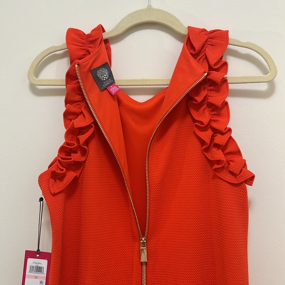 Women’s Vince Comuto Signature Luxury Ruffle Dress - Picture 4 of 4